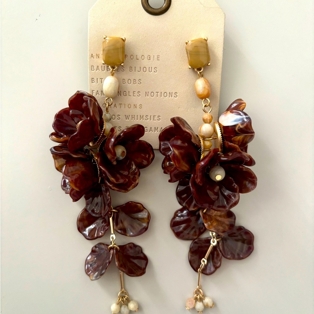 Anthropologie Blossom Drop Earrings